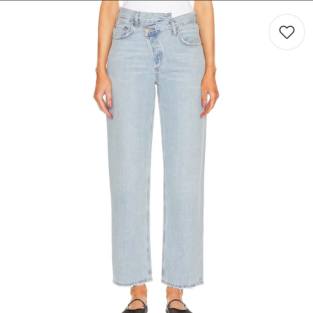 AGOLDE Criss Cross Straight Leg in Wired